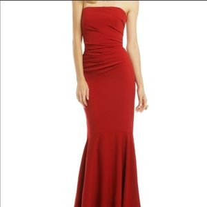 Badgley Mischka Beauty in a Bottle red dress